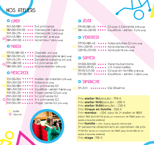 Horaire 2025-2026